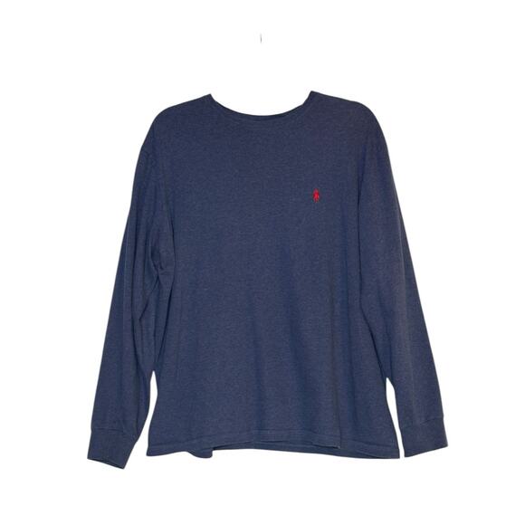 Ralph Lauren Polo blue purple long sleeves tee size Medium - Picture 7 of 7